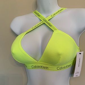 Calvin Klein bra medium neon green